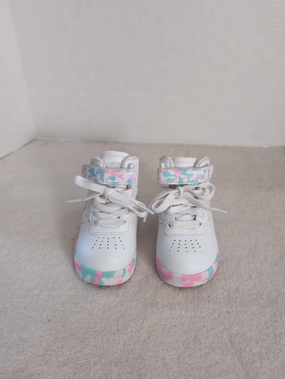 Fila Vulc 13 Mid Camo Mashup Toddler Hightop Size 4